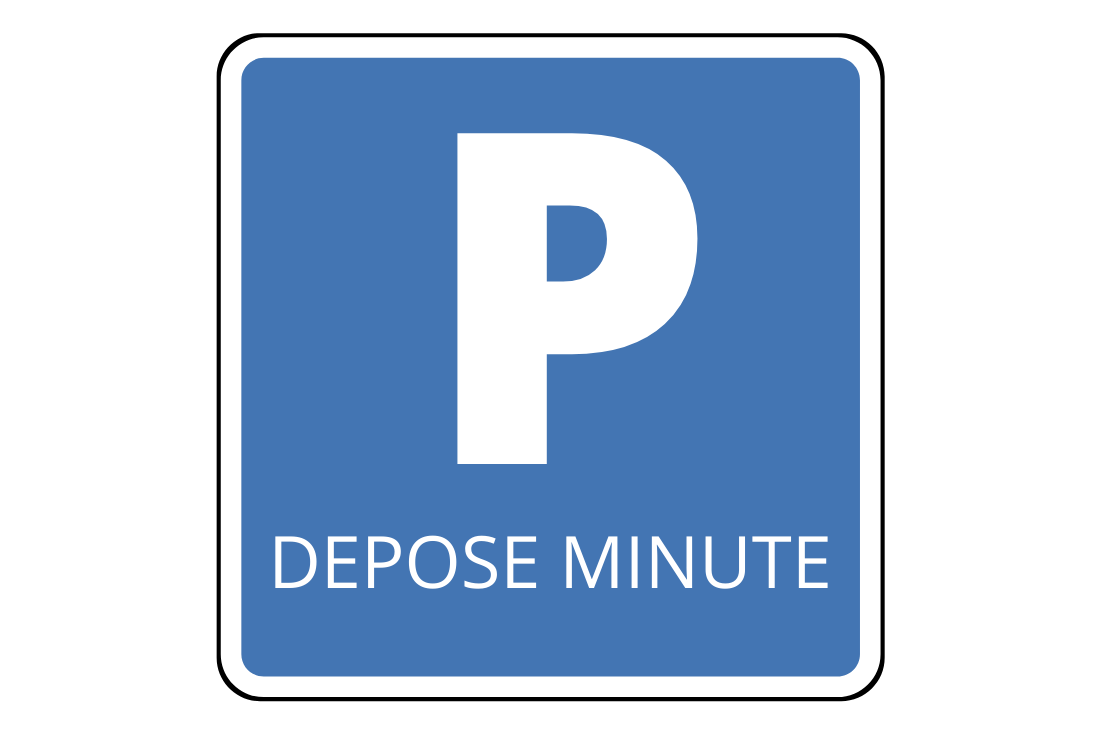 panneau dépose minute